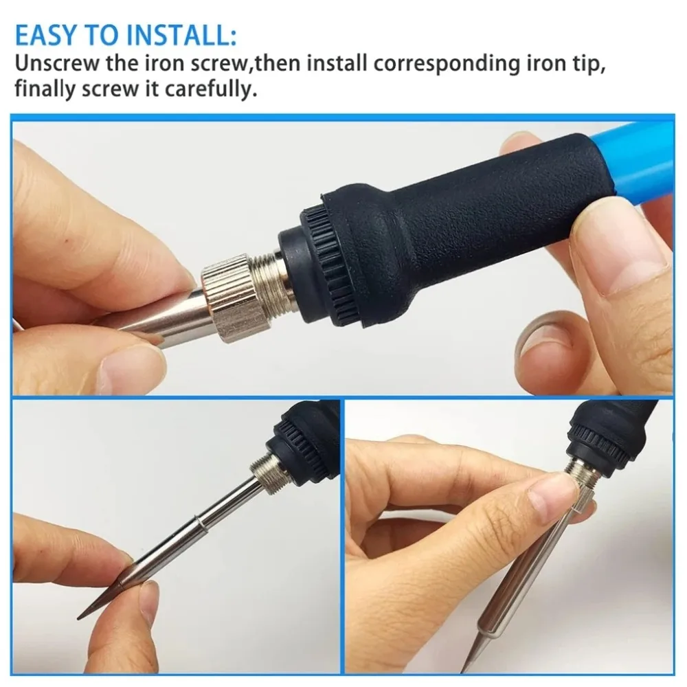 Premium Soldering Iron Pure Copper Tip Set - 5 Pieces