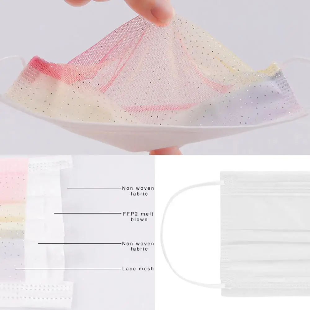 Disposable Face Mask Adult 4 Layers Outdoor Sports Cycling Dust-proof Health Care