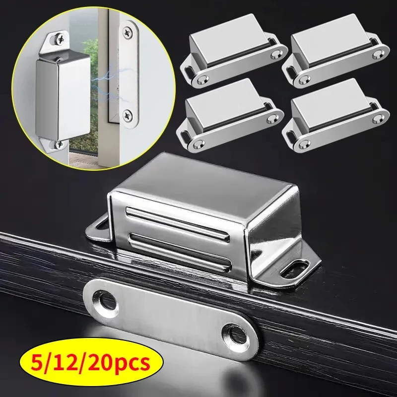 Magnetic Door Catch Latch Set for Cabinets and Furniture