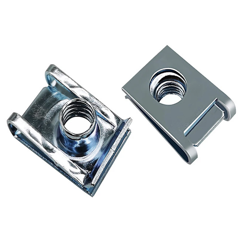 10 stücke m4/m5/m6/m8 Auto Federstahl u Typ Clips mit Gewinde 8mm 5mm 6mm 4mm Reed Muttern für Auto Motorrad Roller ATV Moped – Detail 8