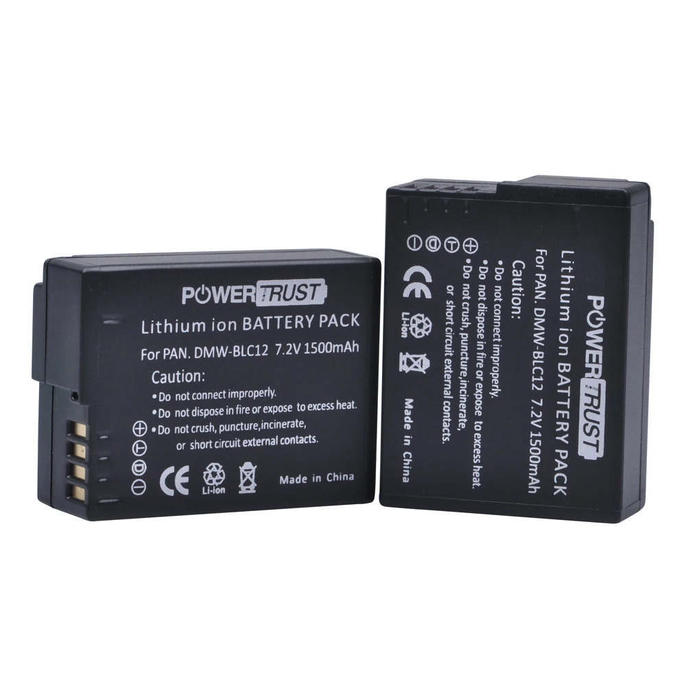 Dmw-Blc12 Batteria Per Panasonic Lumix Dmc-Fz200, Dmc-Fz1000, Dmc-G5, Dmc-G6, Dmc-G7, Dmc-Gx8, Dmc-G85, Dmc-Gh2 Blc12E Blc12Pp