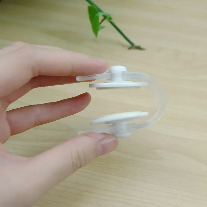 2Pcs Transparent Drawer Door Cabinet Cupboard Safety Locks Baby Kids Safety Care Plastic Locks Straps Infant Baby Protection