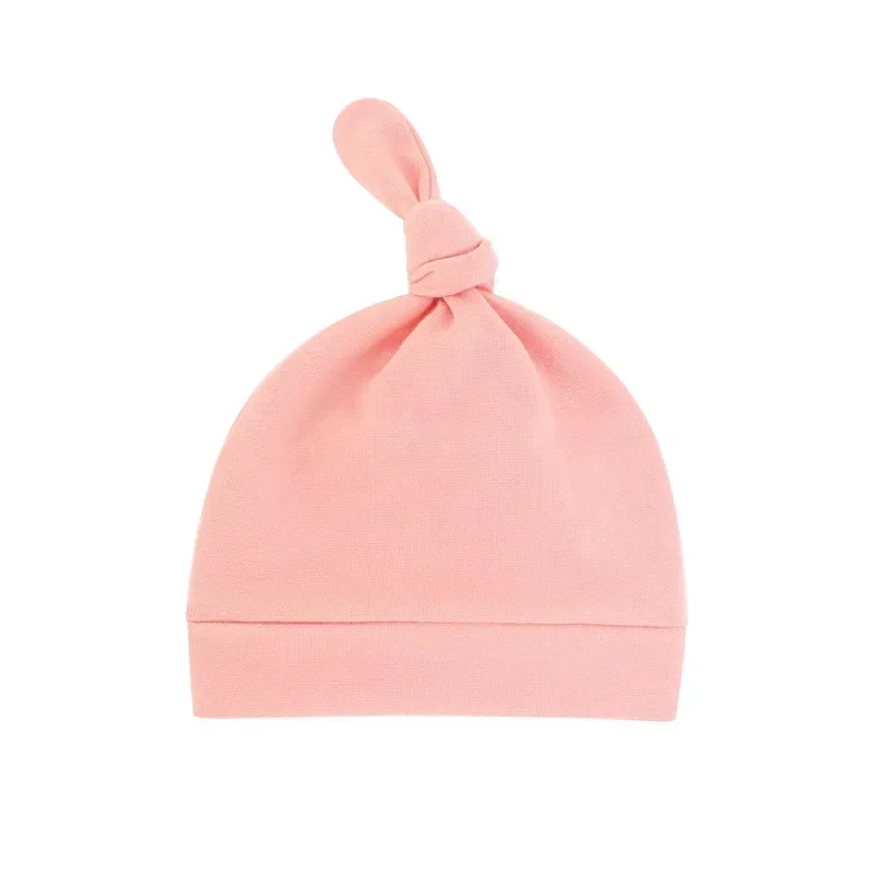 1PCS Handmade Knot Infant Hats Soft Skin-friendly Baby Girls Caps Fashion Newborn Headwear Clothing Decoration Mom Kids Gifts 5