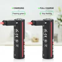 Soshine AA Lithium Rechargeable Batteries 1.5V USB 3500mWh Battery for Game Machine Camera Smoke Detector Electric Toys Mouse 3