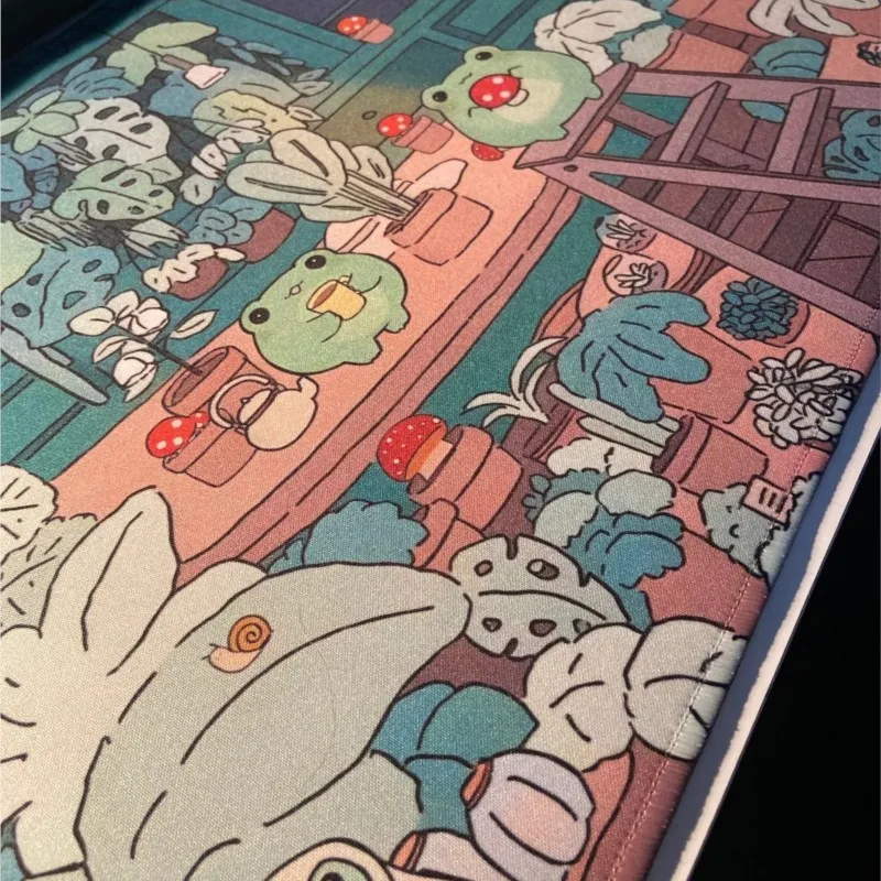 Bonito Kawaii Gamer Mouse Pad Grandes Almofadas de Teclado Deskmat Game Mat Tapete de Mesa Gaming Tapete Rosa 900x400 mm Xxl - Imagem 4