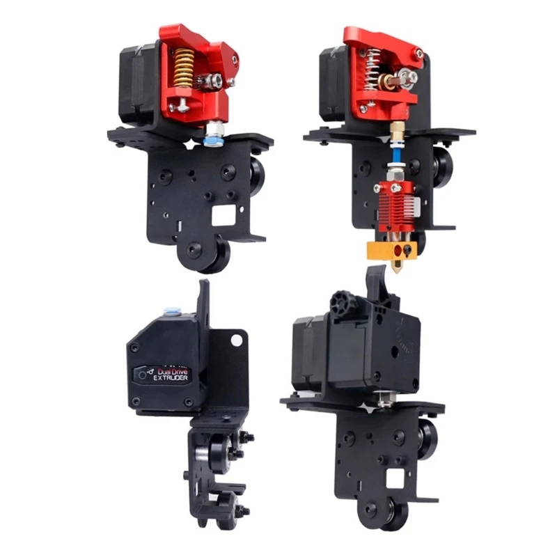 Per Ender3 Dual Gear Extruder Mount Aggiornamento Piastra Metallica Per Shortrange Bmg Doublegear Extrusion Mount Con Pulegge