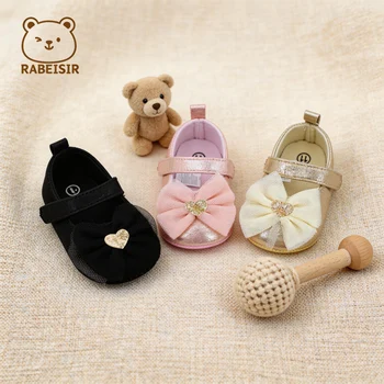 Chaussures de marche pour bébé, première paire de chaussures pour tout-petits, respirantes et antidérapantes, à la mode, Style princesse en dentelle