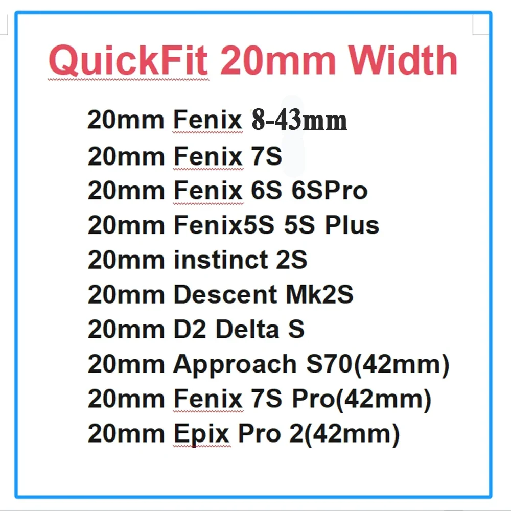 Elegant Quickfit 20mm Women's Watch Strap - Premium Smartwatch Wristband Bracelet