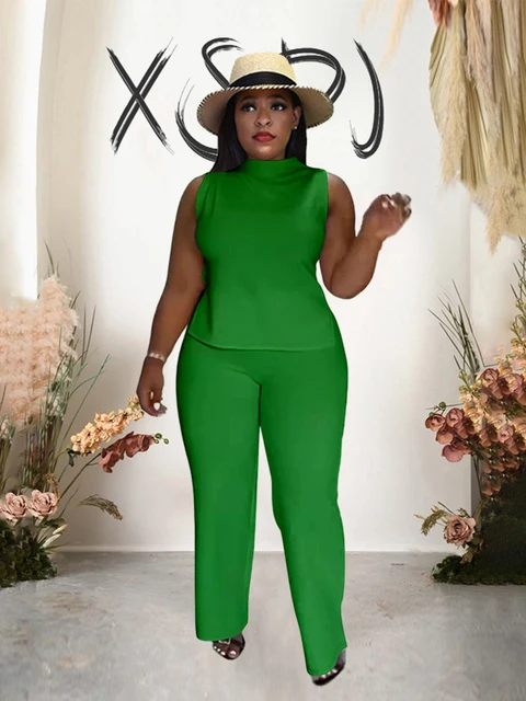 Conjuntos Elegantes Conjunto De Dos Piezas Pantalon Y Blusa