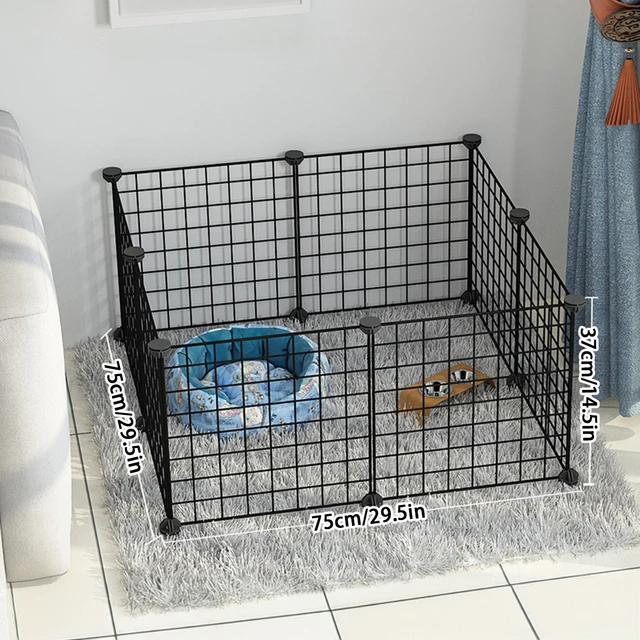 Dog cage Wire mesh fence indoor teddy animal escape barrier 2