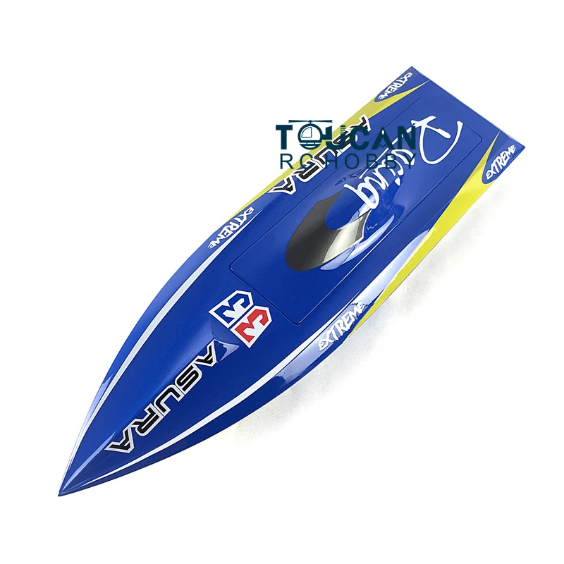 DT H750 KIT Shark Fiber Glass Electric RC Racing Speed Boat Hull Only for Advanced Player Prepainted Blue Model Toy TH02638 2