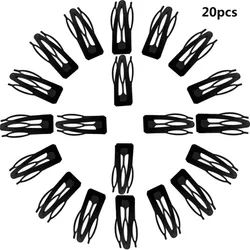 Pack of 20 Double Grip Snap Hair Styling Clips for Professional Hairdressing (20pcs)