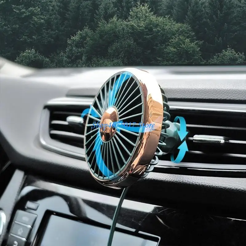 SUV 차량용 LED 강한 바람을 갖춘 H4GA USB 전원 3단 자동차 공기 냉각 팬