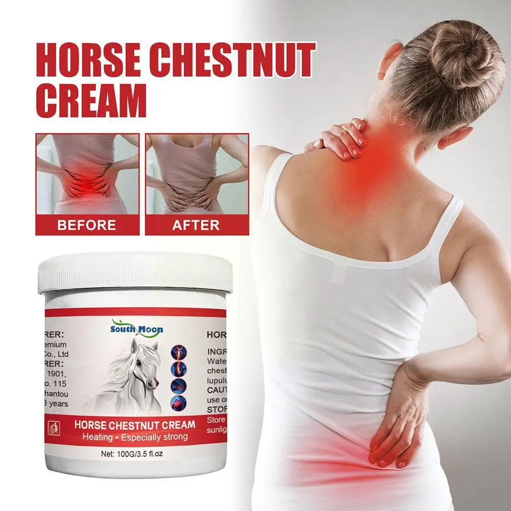 100g Horse Chestnut Pain Relief Ointment Cervical Spine Pain Disc Ointment Relief Knee Lumbar Joint Herniation B8Y5 pain analgesic cream