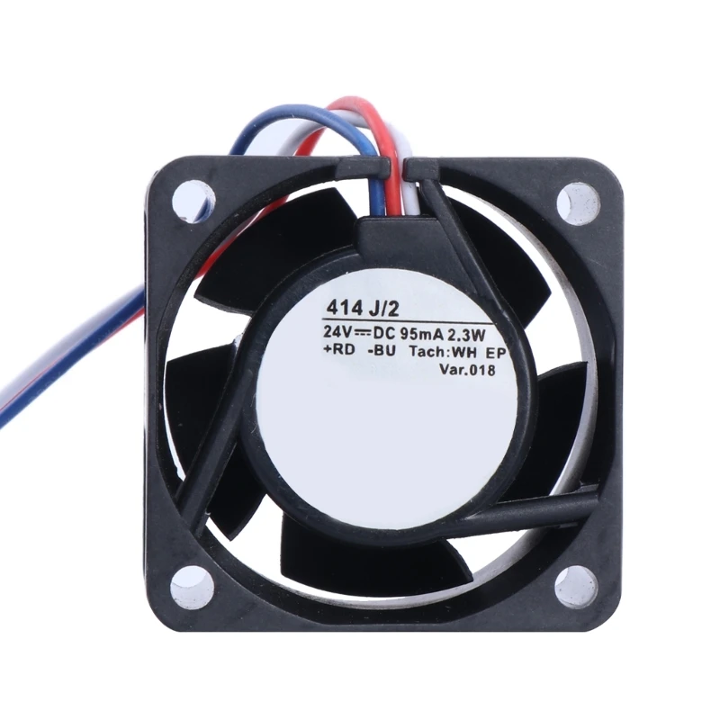 

4x4x2.5 414J/2 4x4x2.5 40mm 24V 95mA 2.3W 3Pin Inverters CPU Coolers Fan