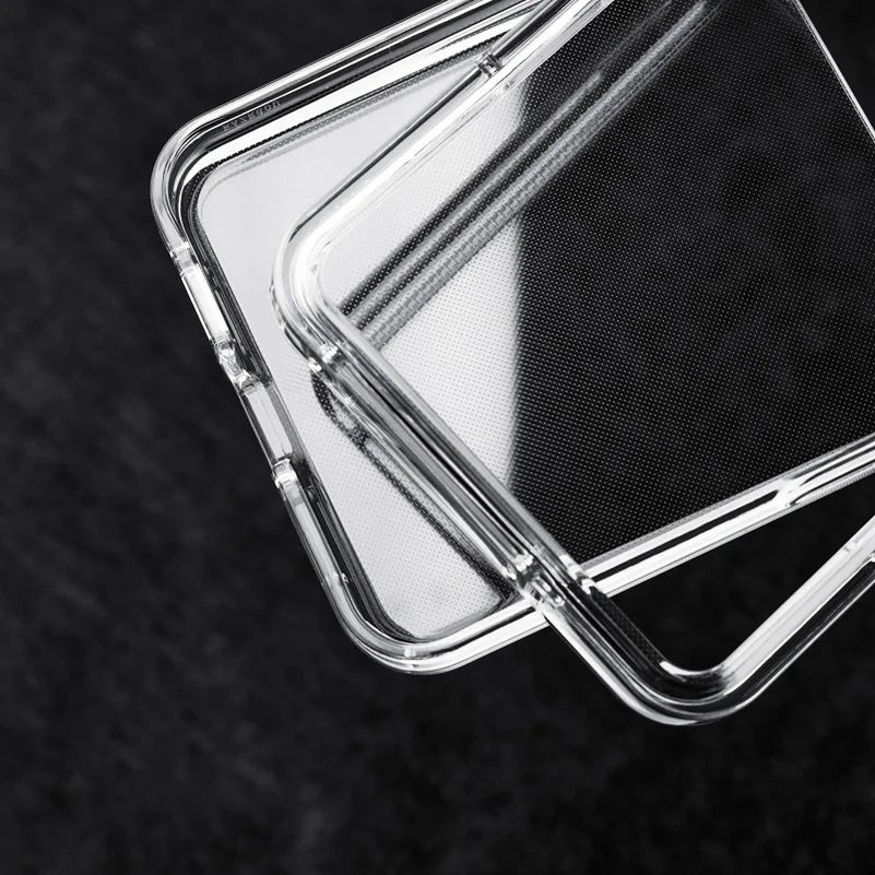 Durable Clear Phone Case with Lens Protection and Back Cover Shield