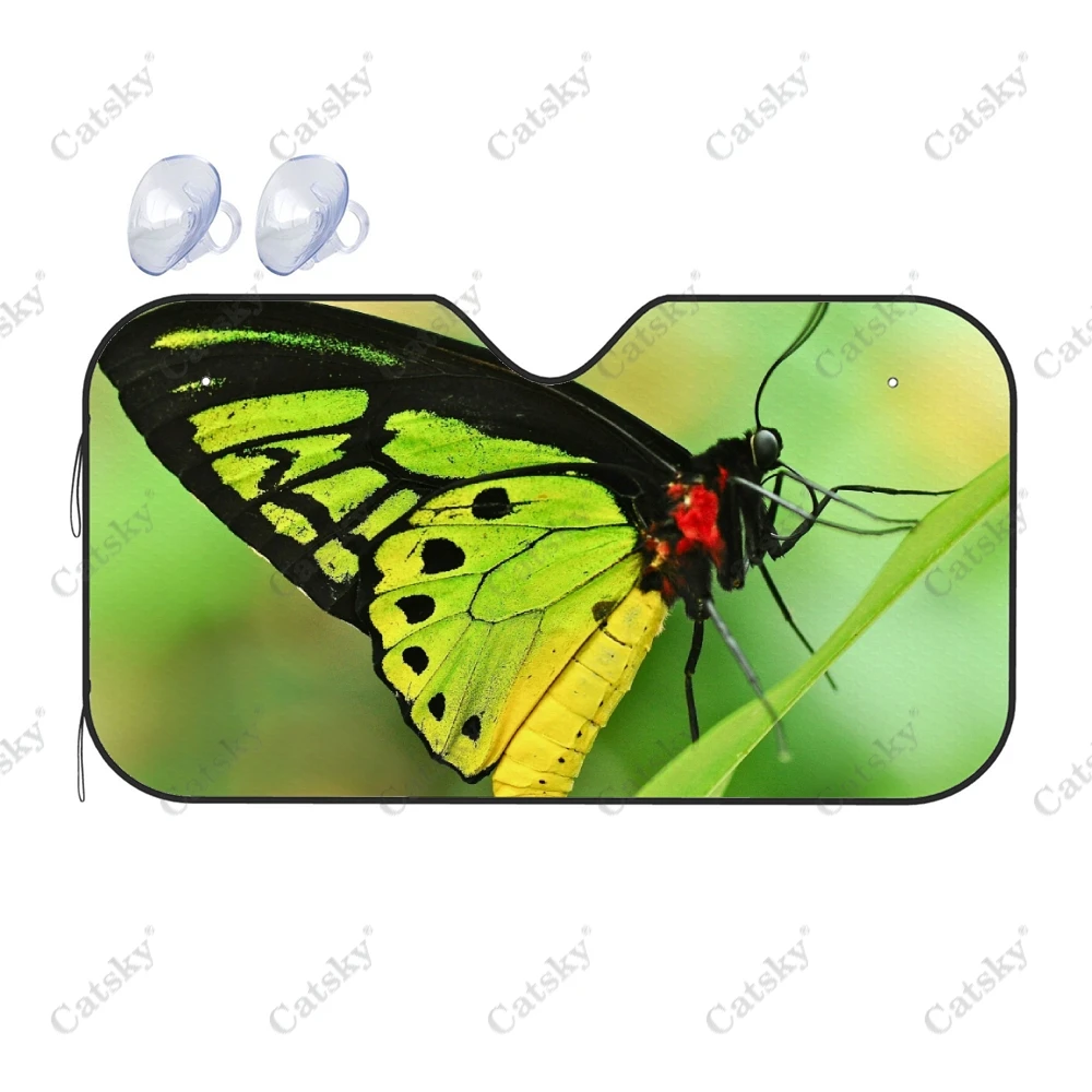 

Animal Green Butterfly Car Accessories Windshield Sunshade Foldable Sunvisor Protect Sunshade Visor Shield for SUV Keep Car Cool