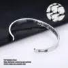 Bangle Bracelet for Men Women Jewelry Silvery Titanium Stainless Steel Inspirational Bracelets Bangles Love Engraved Cuff Bangle 4