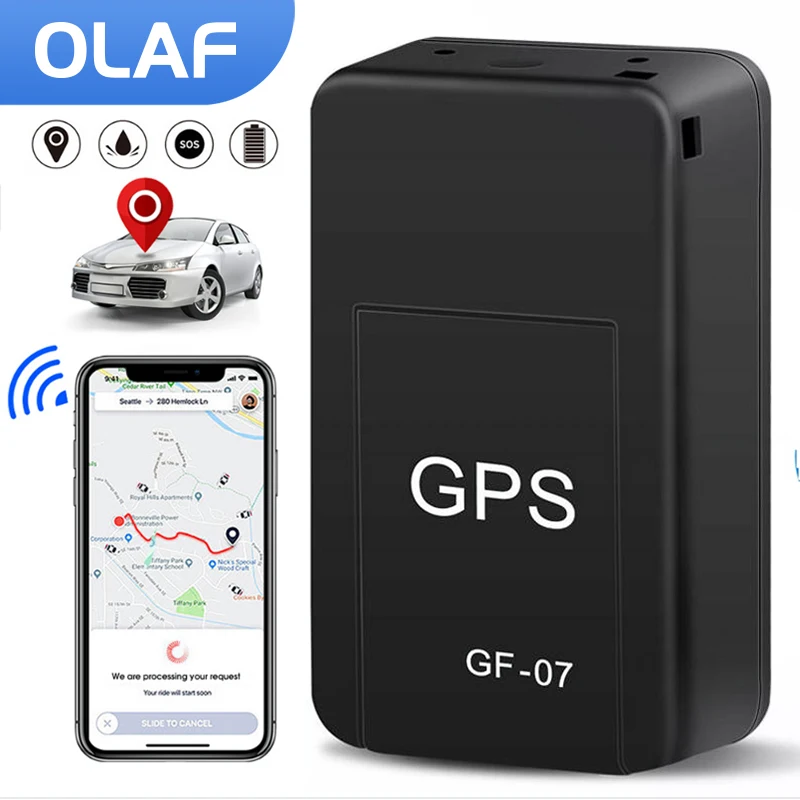 Автомобильный GPS-трекер OLAF gf07, магнитное устройство для отслеживания в режиме реального времени, Антивор, защита от потери, локатор для транспортного средства, мини-устройство для отслеживания, локатор сообщений