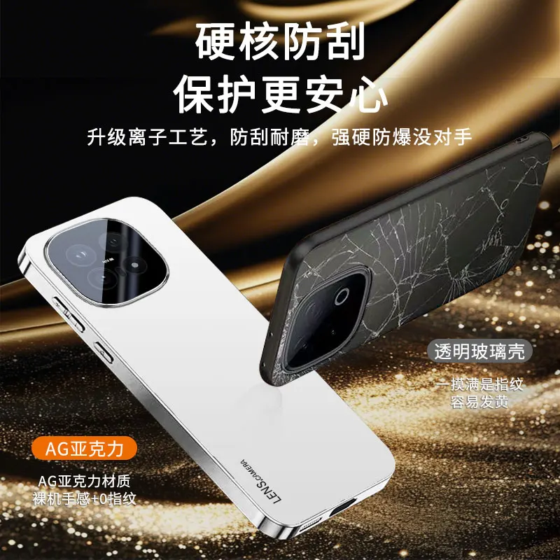 Luxury Electroplated Acrylic Shockproof Case with Full Lens Protection