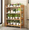 Heavy Duty 4 Tier Bamboo Storage Shelf Organiser Bookshelf Kitchen Free Standing Storage Unit Plant Stand 3