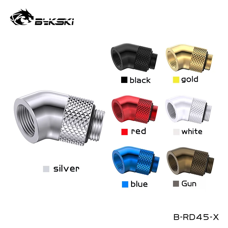 Bykski 45 Degree Rotary Adapter Fittings Computer Water Cooling Loop