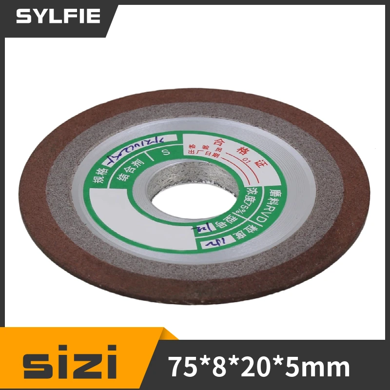 Diamond One Side Tapered Grinding Wheel 75x8x20mm #150 Grit Silver Brown, abrasive wheel,grinding wheel