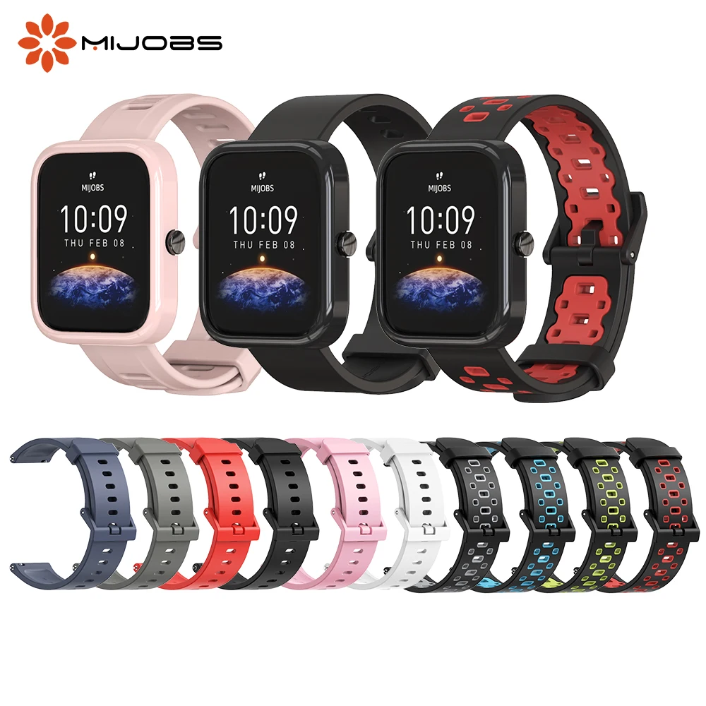 Per Amazfit Bip U Pro Cinturino Smart Watch Band Per Amazfit Gts 2 3 4 Mini Bracciale Cinturino In Silicone 20Mm Amazfit Bip S Lite