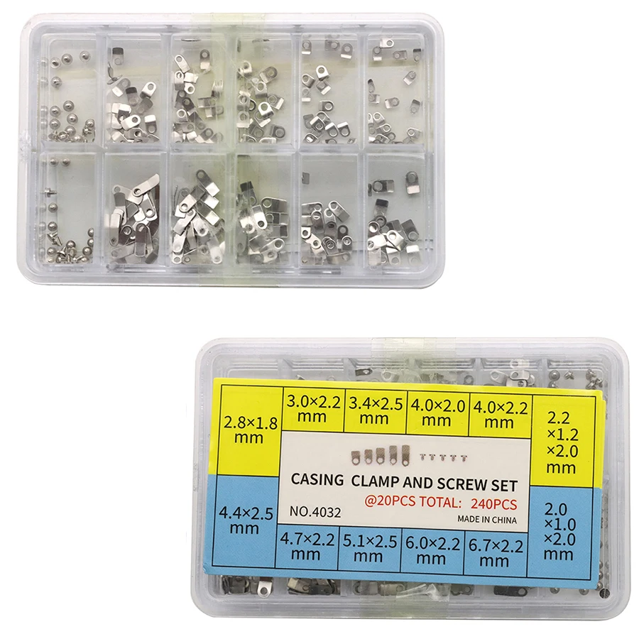 Watch Movement Securing Kit with Connecting Plates and Screws