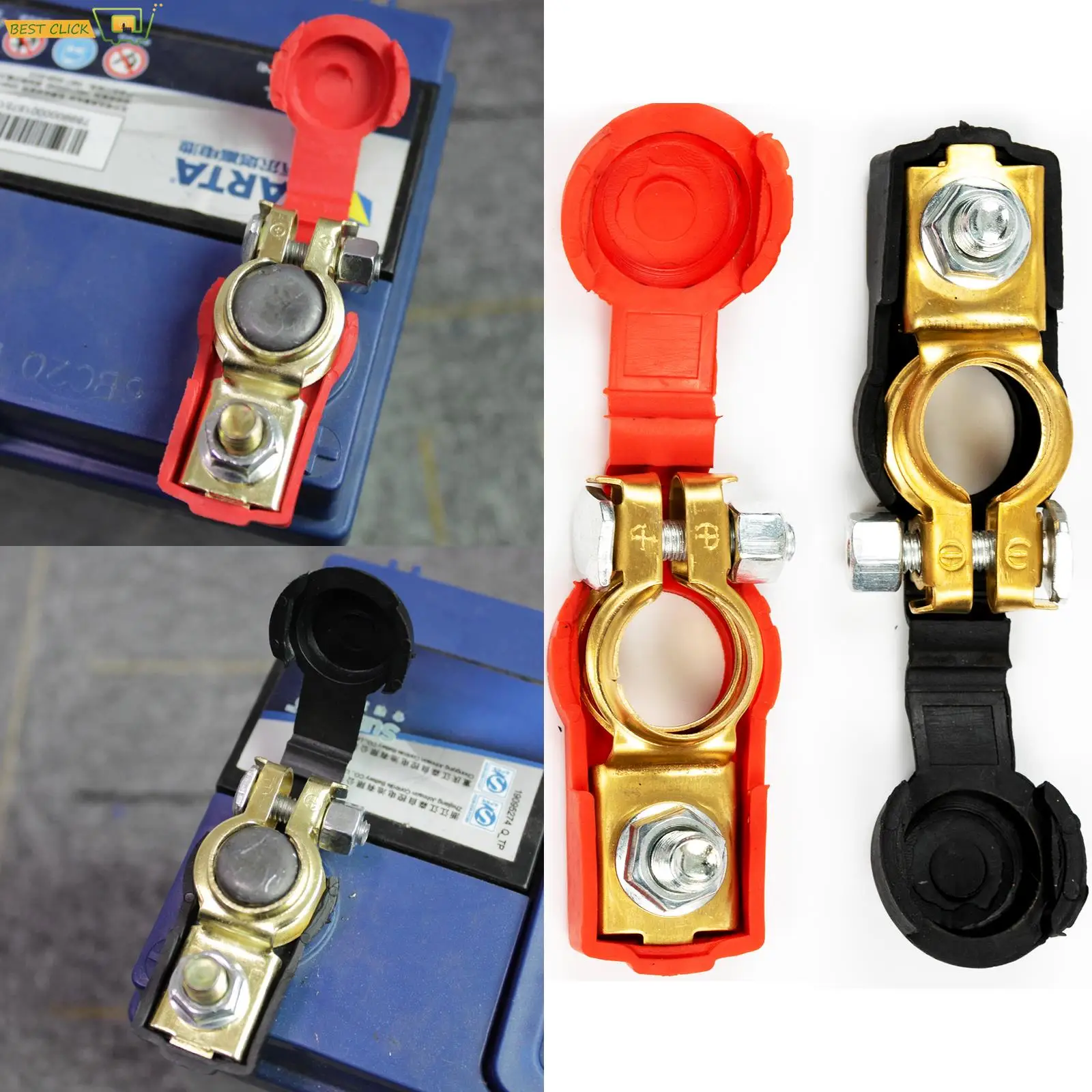 AutoCarBatteryTerminalConnectorBattery1PairQuickRelease