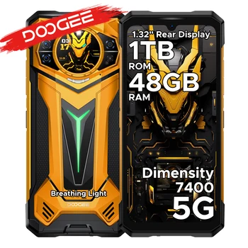 DOOGEE S200 Ultra 5G - Smartphone robusto con IA, schermo da 6.72", Dimensity 7400, 48GB di RAM (12+36), 1TB di memoria, batteria da 11000mAh, Android 15, NFC
