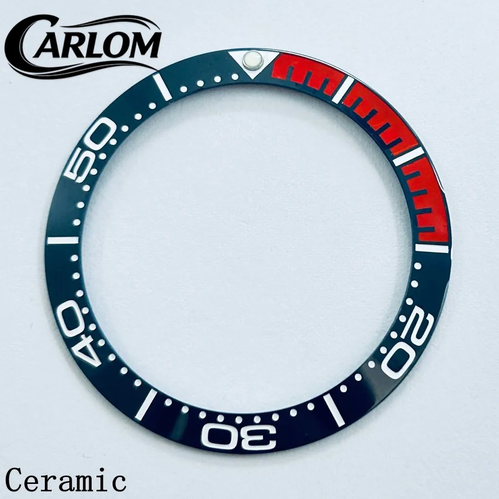 Black Blue Green Gray Ceramic Aluminium Sloping Bezel Insert