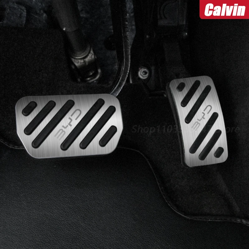 For BYD Dolphin ATTO 1 Seagull Accelerator Pedal Driving Rest Pedal Metal Modified Interior Case Non-Slip Accessories 2022 2023