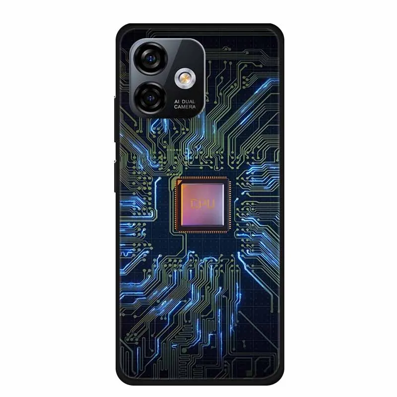 Luxury Black TPU Soft Silicone Phone Case - Fashionable Protective Cover