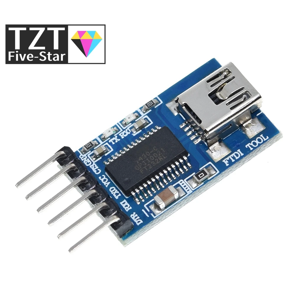 FTDI-Basic-Breakout-USB-to-TTL-6Pin-Module-FT232RL-FTDI-USB-MWC ... image.