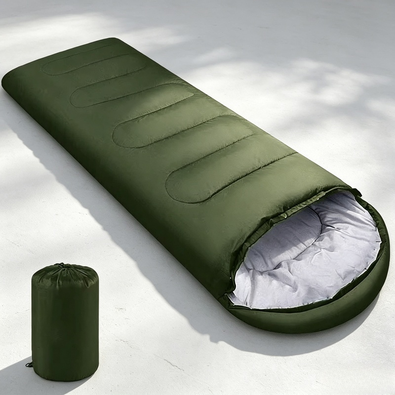  Ultralight Waterproof 4 Seasons Warm Envelope Camping Sleeping Bag, Portable for Outdoor Hiking Backpacking Travel 