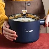 1.8L Multifunctional Electric Cooking Pot Mini Electric Hot Pot Smart Non-stick Rice Cooker Dormitory Cook Noodle Pot 110V/220V 2