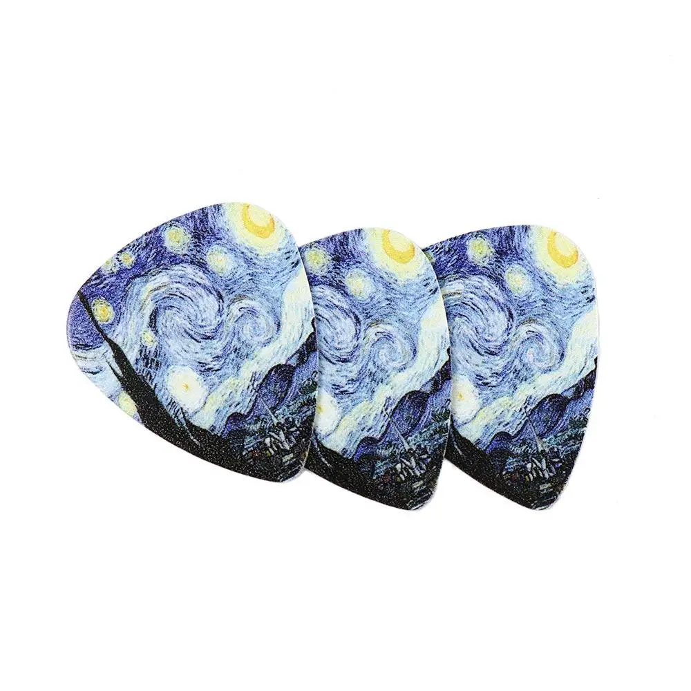 Premium Sound Guitars Accessories For Ukulele Acoustic Guitar Pick Star Sky Design Electric Guitar Picks Finger Guitar Pick