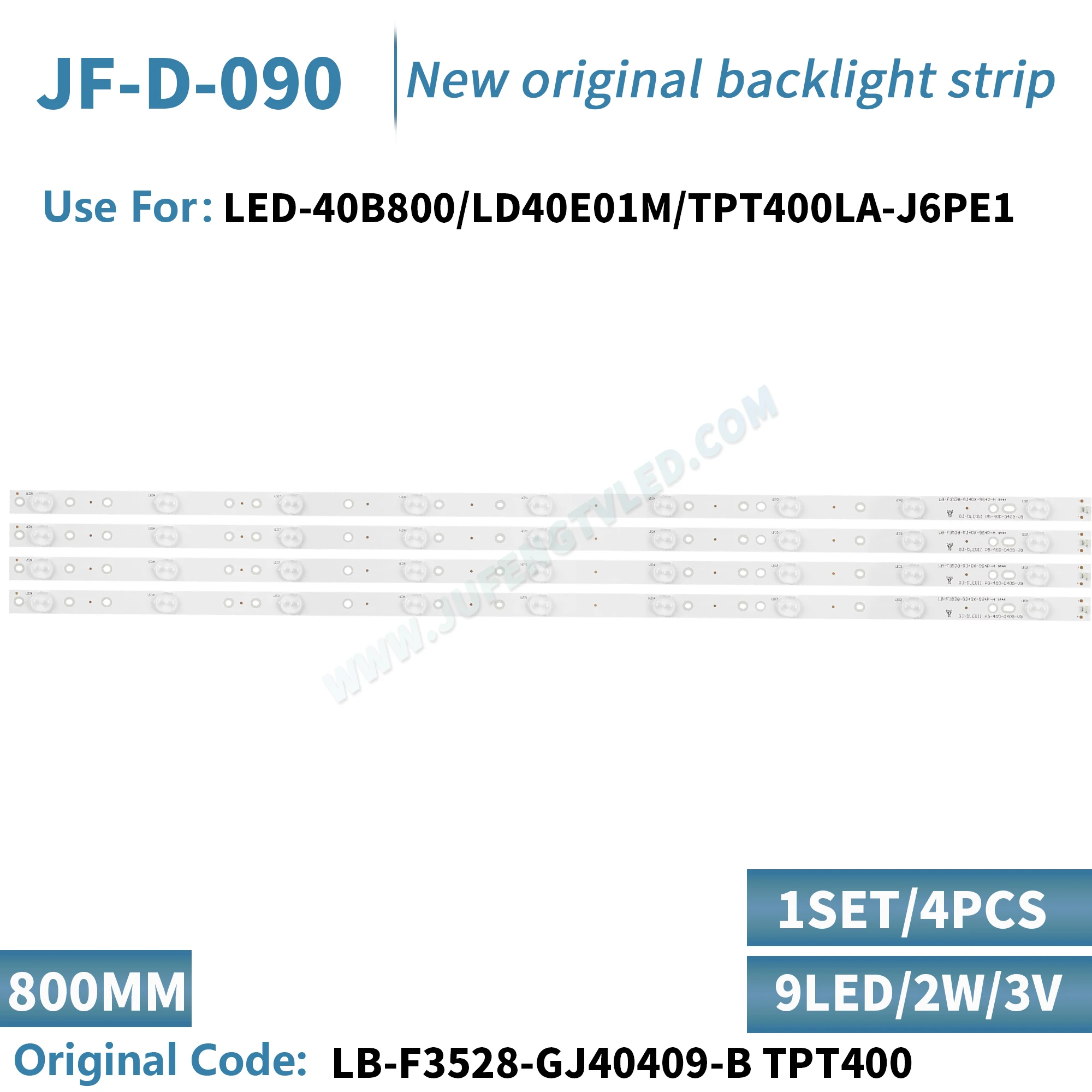 

LED Backlight Strips For Philips 40PFT5300/12 40PFT4509/60 40PFT5300/60 Bars GJ-DLEDII P5-400-D409-V7 Bands Rulers 2K15-D2P5-395