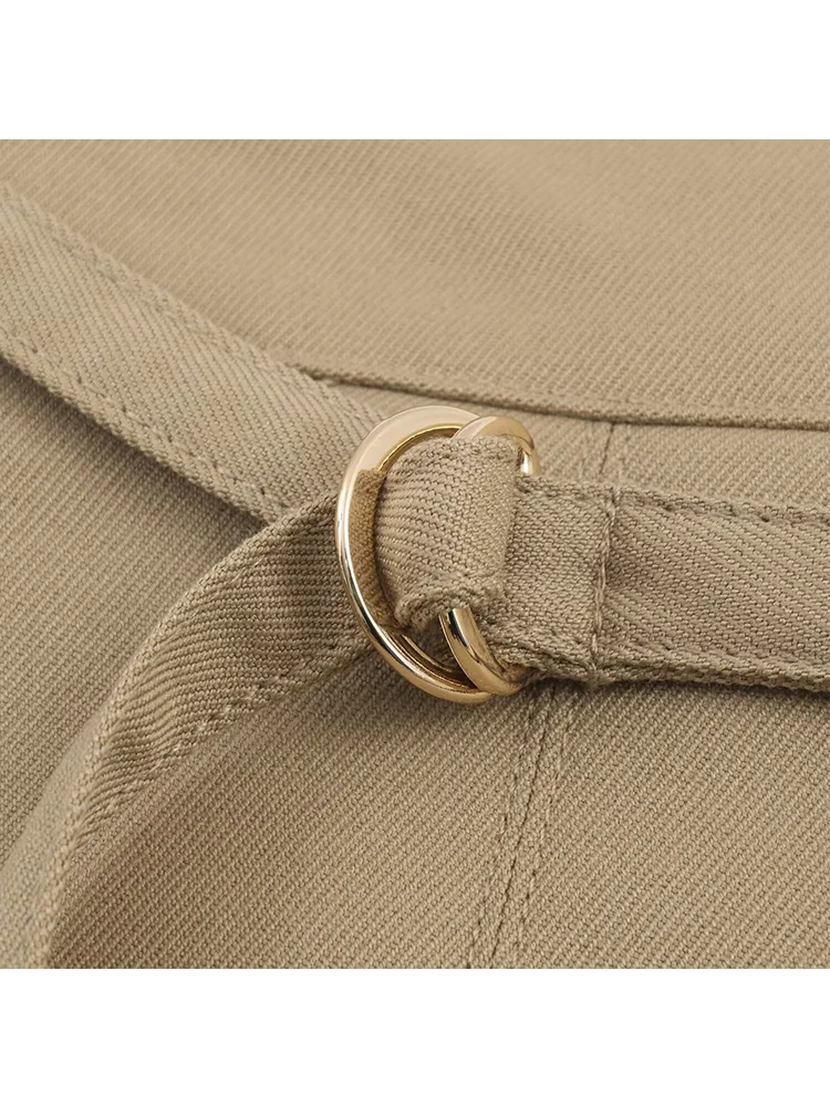 Fashion Women's Shorts Skirts High Waist Zipper  Pockets Safari Style Casual Shorts Skirts Summer New Solid Color Mini Skirts