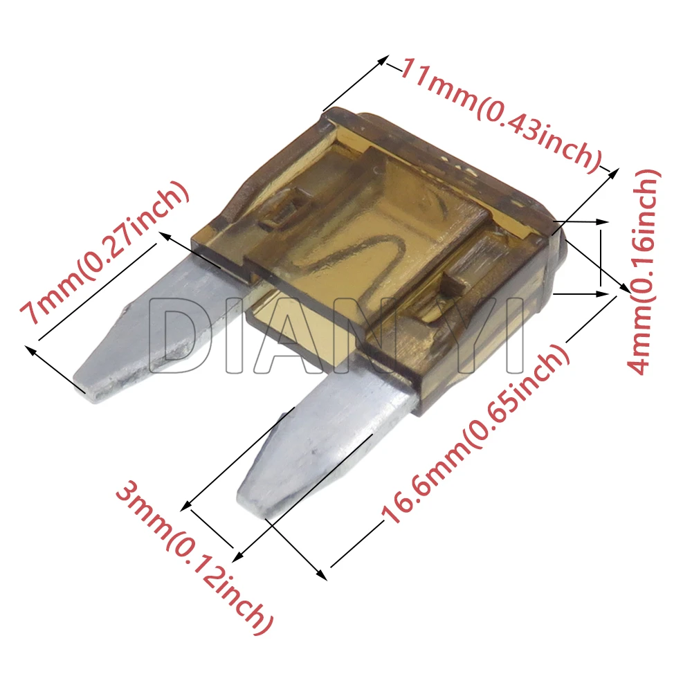 Fuse box holder 1 Set 4 Way AC Assembly Mini In-line Fuse Holder With Crimp Terminal Small Automobile Fuse Block Assembly Blade Type Fuses Box