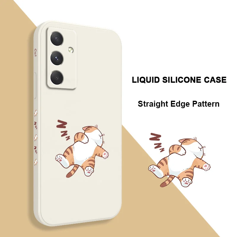Sleep Tiger Cat Phone Case Cover – Whimsical and Protective Design