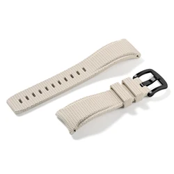 Universal Quick Release Curved FKM Rubber Sport Watch Band (Available in 20mm, 21mm, 22mm) - 21mm (Khaki 02)