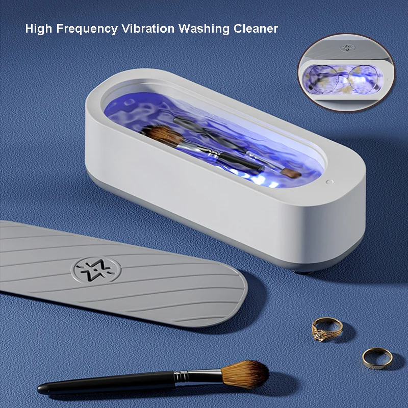 Portable High Frequency Vibration Glasses Wash Cleaner Multipurpose Purple Light Jewelry Watch Dental Electric Washing Machine portable sound light vibration alarm nh3 gas analyzers ammonia detector air quality ing system