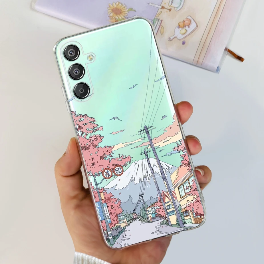 New Fashion Painted Clear Silicone Soft TPU Phone Case Bumper
