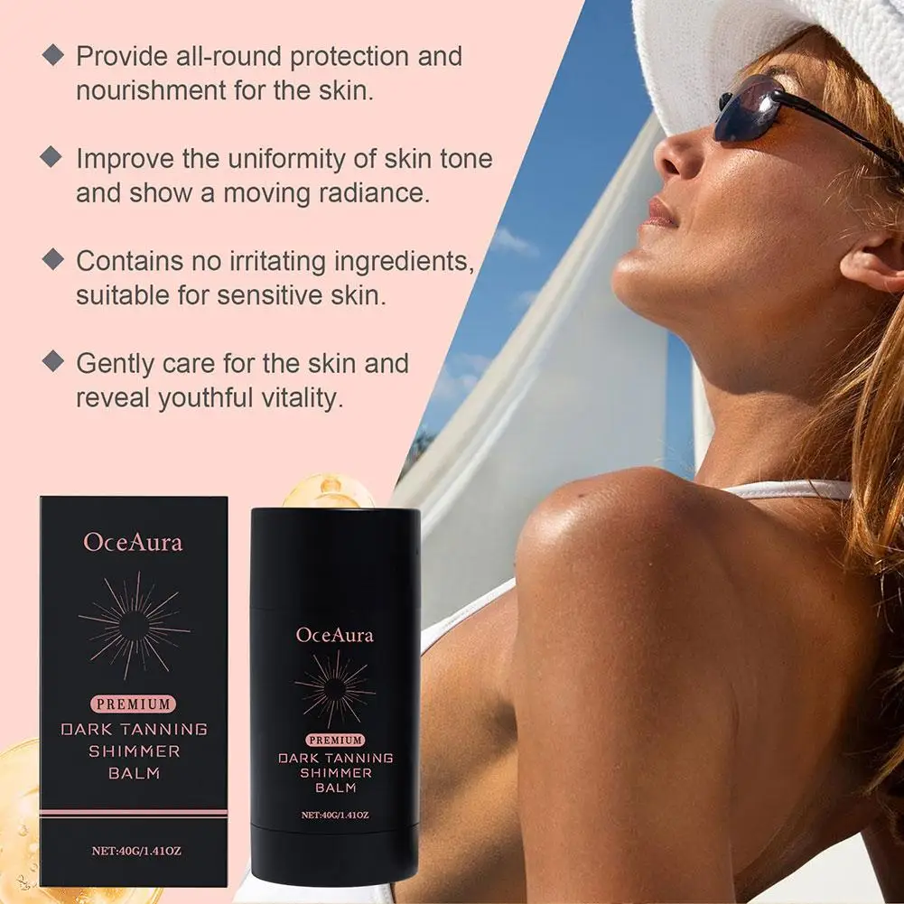 Body Tanning Stick Self Tanning Lotion Natural Lasting Anti-sunburn Moisturizing Smooth Delicate Body Beauty Care 40g