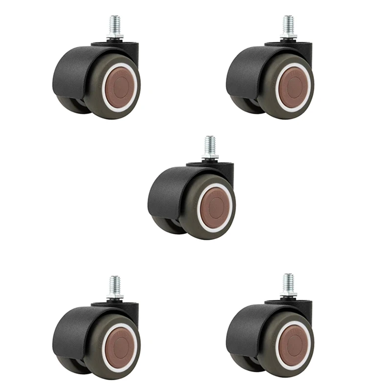 

5Pcs Premium 2Inch Office Chair Caster Wheels , For Durable Quiet Tile & Hardwood Floors Durable Easy To Use