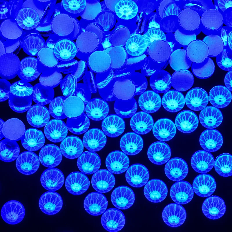 OL Diego Glas Hotfix Strasssteine Neon Diamant Kunst Strass Schmuck Kristalle für Kleidung Nägel Pailletten Bastelmaterialien – Detail 4