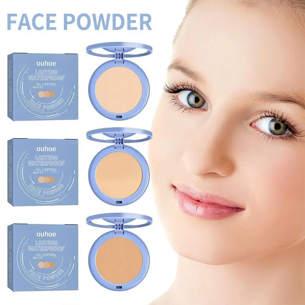

Oil Control Face Matte Polvo Traslucido Maquillaje Power Base Makeup CompactaWaterproof Water-Resistant Lasting