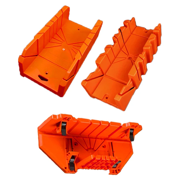 Caja de sierra multiusos, 0 °, 22,5 °, 45 °, 90 °, caja de gabinete, inglete  de sujeción de corte, herramienta de sierra manual trasera para  carpintería, naranja - AliExpress